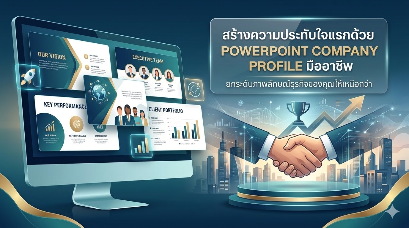ยกระดับภาพลักษณ์องค์กรด้วย PowerPoint Company Profile มืออาชีพในปี 2026