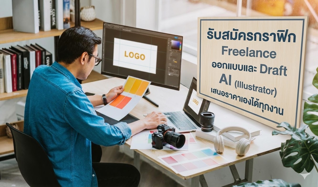 รับสมัครกราฟิก Freelance ออกแบบและ Draft AI (Illustrator) เสนอราคาเองได้ทุกงาน
