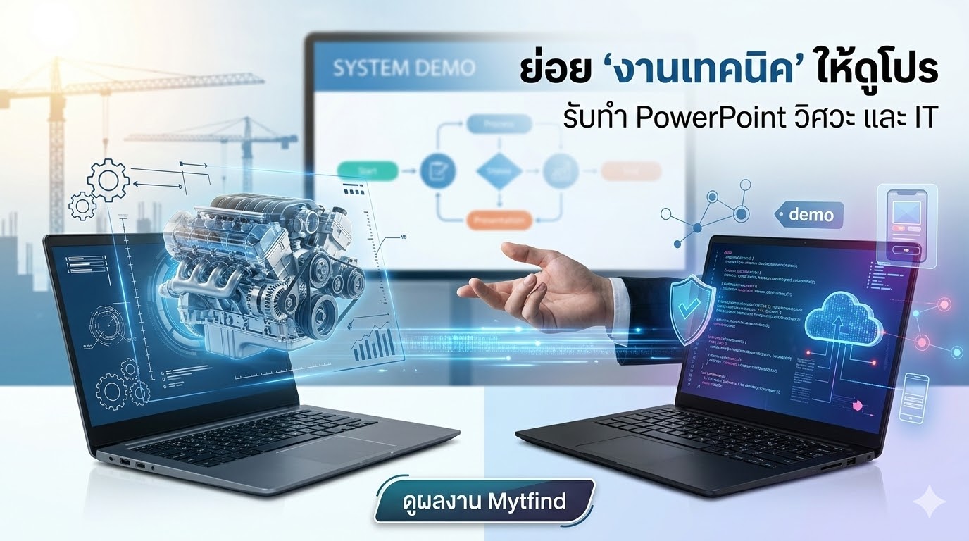 เปลี่ยนข้อมูล ให้เป็นสไลด์ Presentation ที่ดูง่ายสำหรับวิศวกรและสายไอที