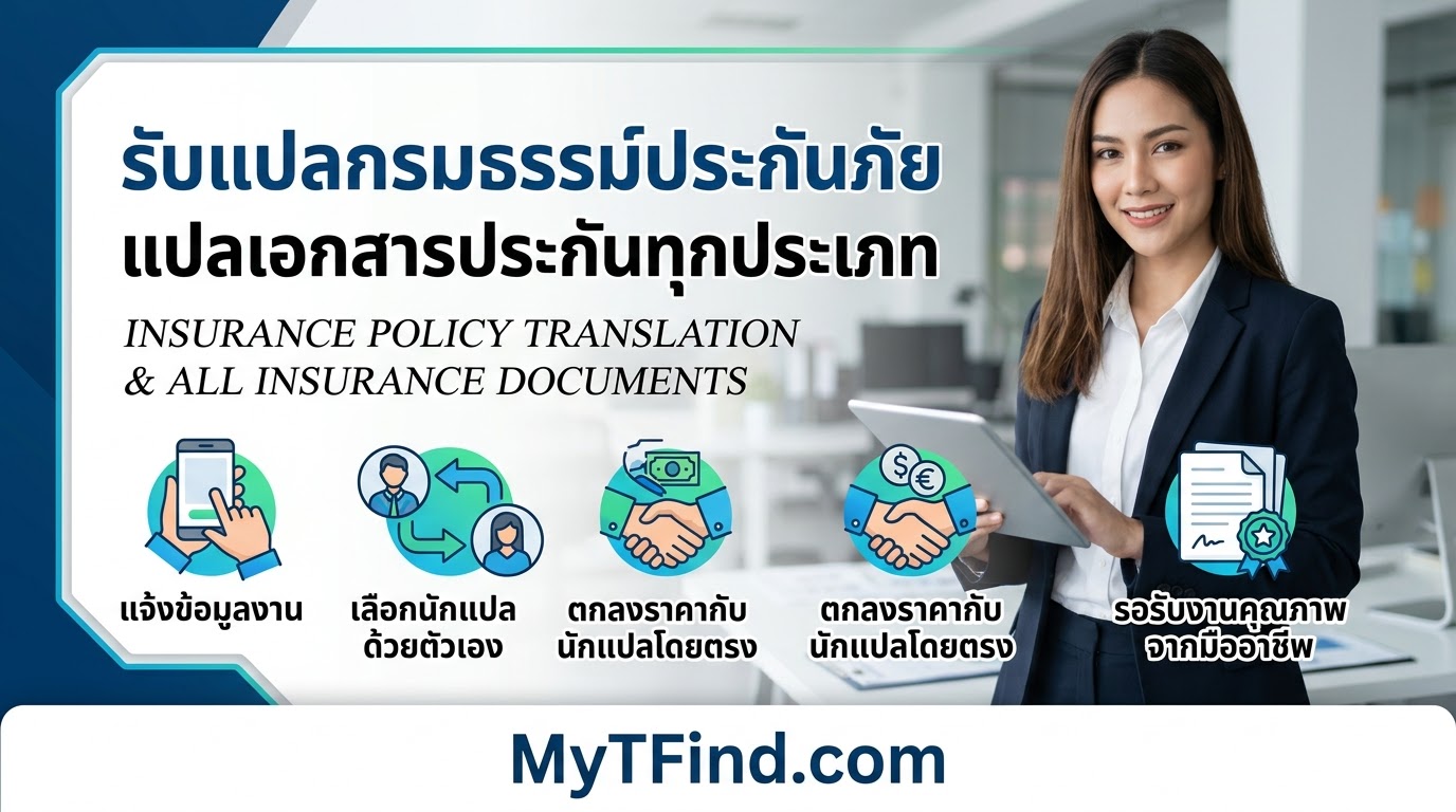 สื่อสารเงื่อนไขความคุ้มครองอย่างแม่นยำด้วยงานแปลประกันภัยมืออาชีพ